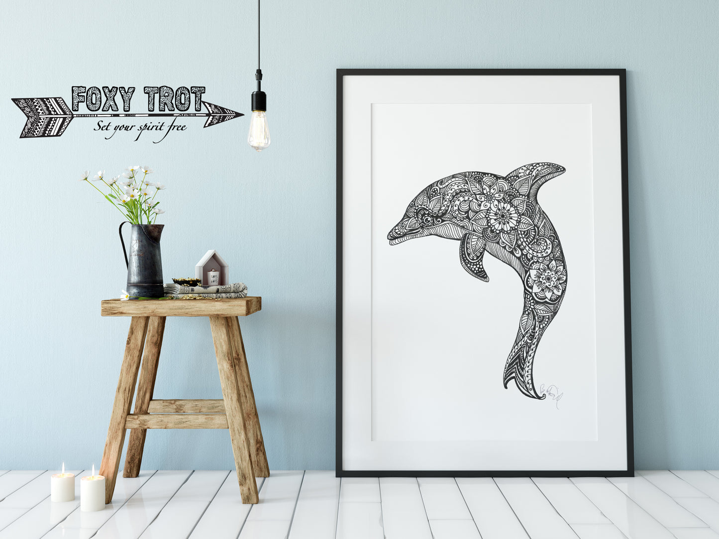 Dolphin Monochrome