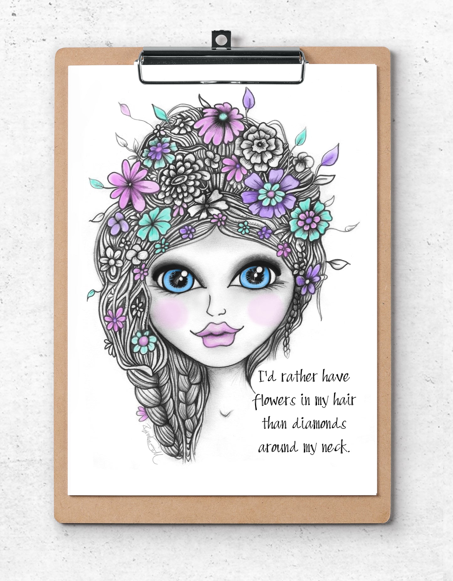 Flowers in Her Hair