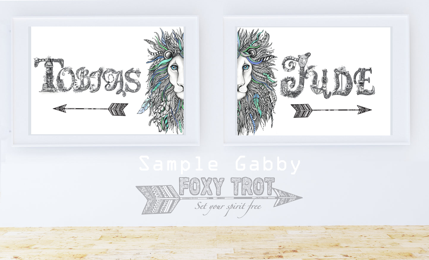 Custom Name Sample - LION / Boy