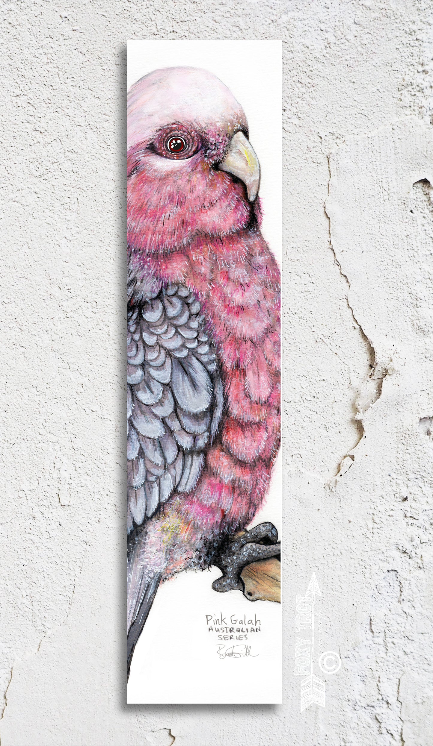 Pink Galah Bookmark