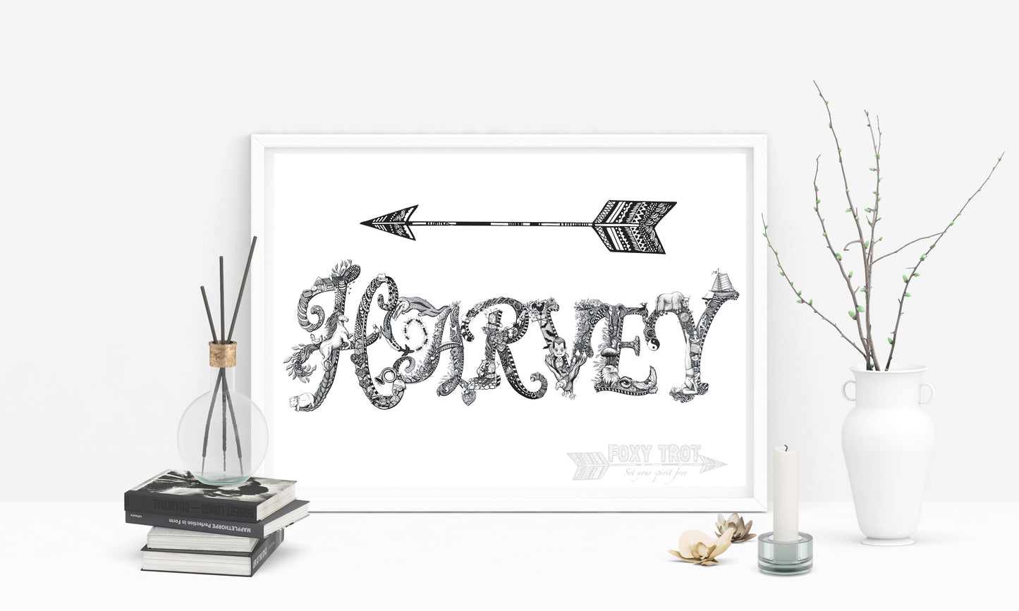 Custom Name Sample - NO ILLUSTRATION