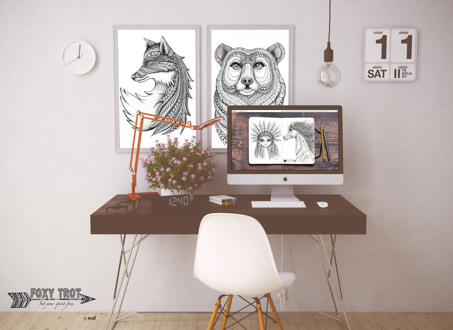 Fox Monochrome