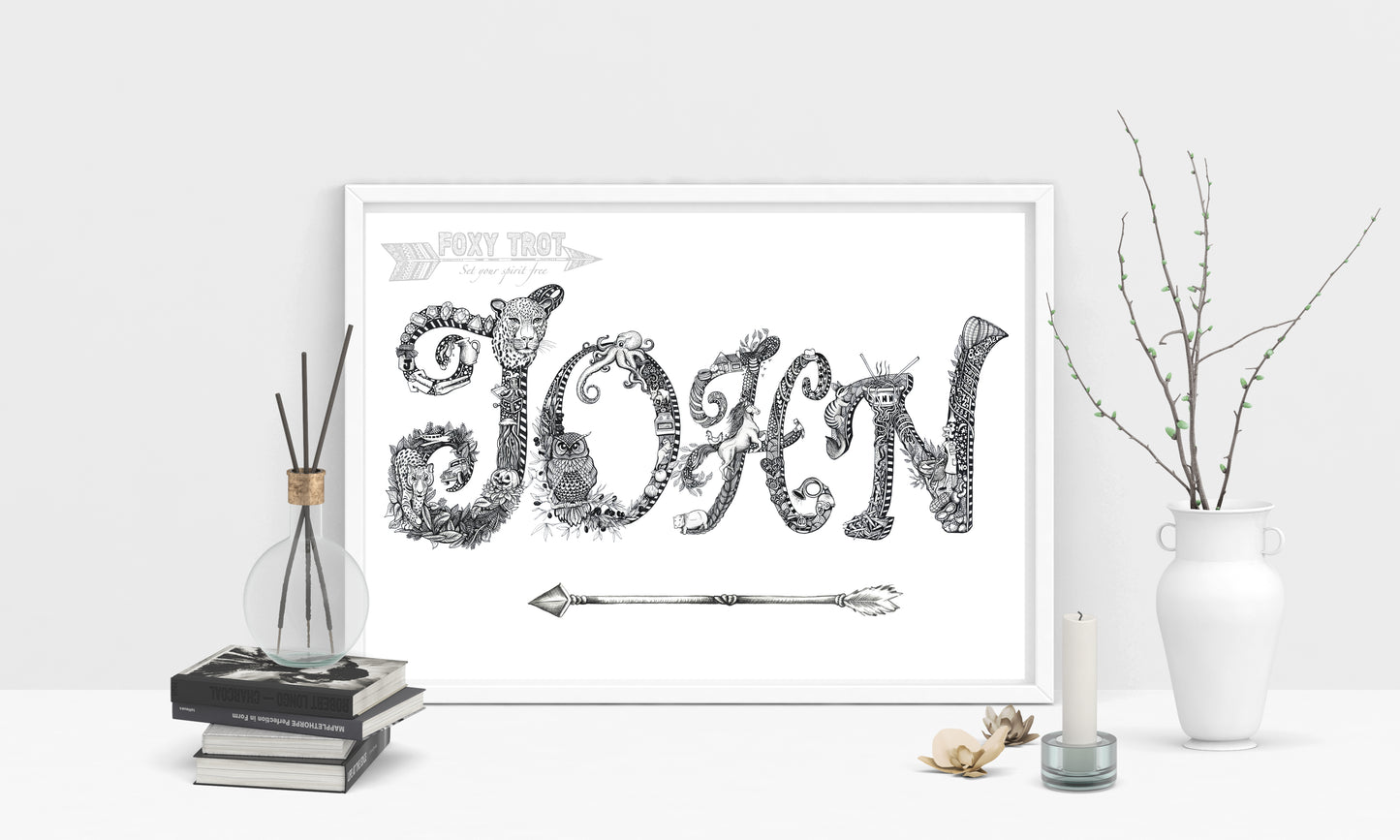 Custom Name Sample - NO ILLUSTRATION