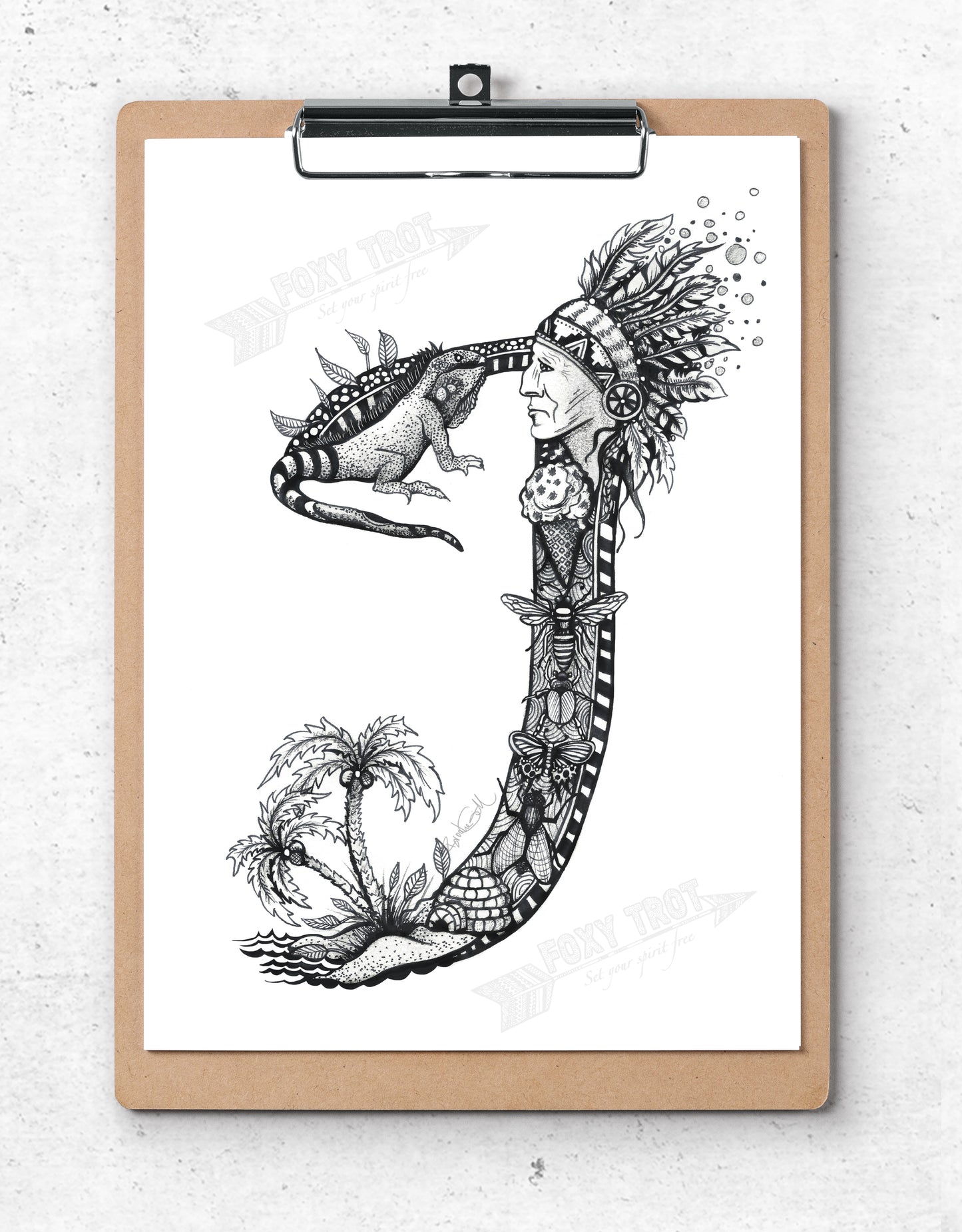 Inspirational Alphabet Bookmark I