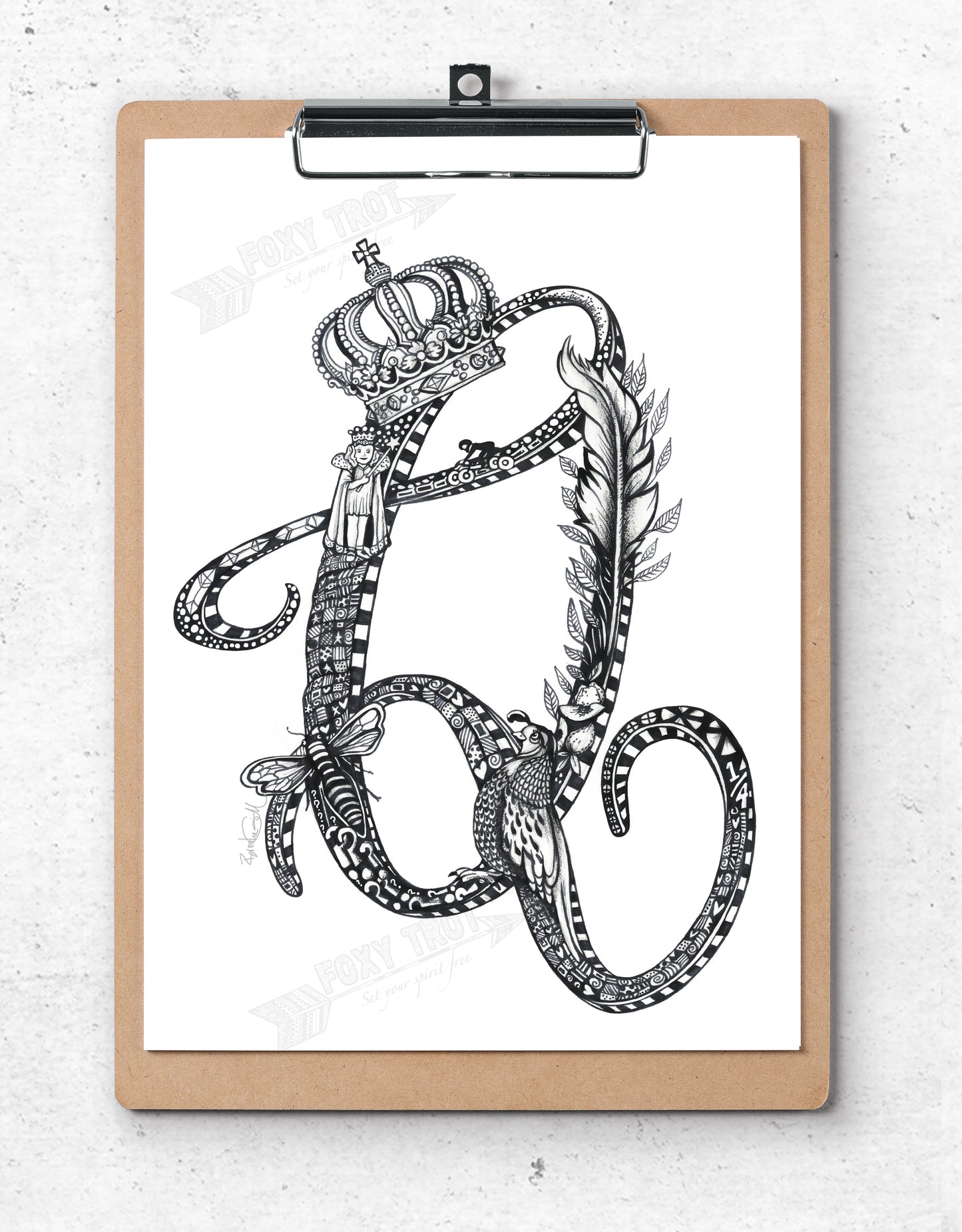 Inspirational Alphabet Bookmark Q