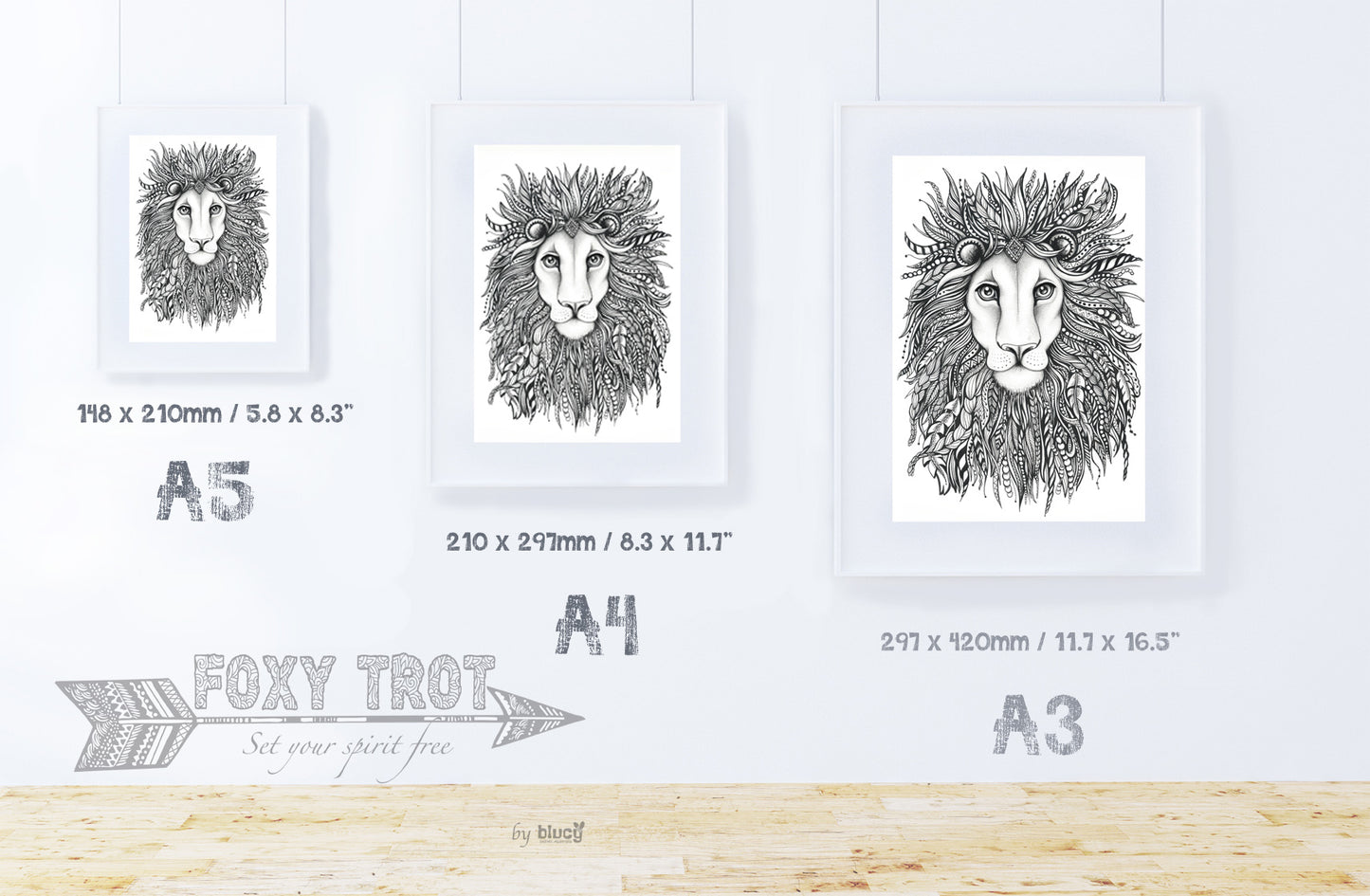 Lion Monochrome