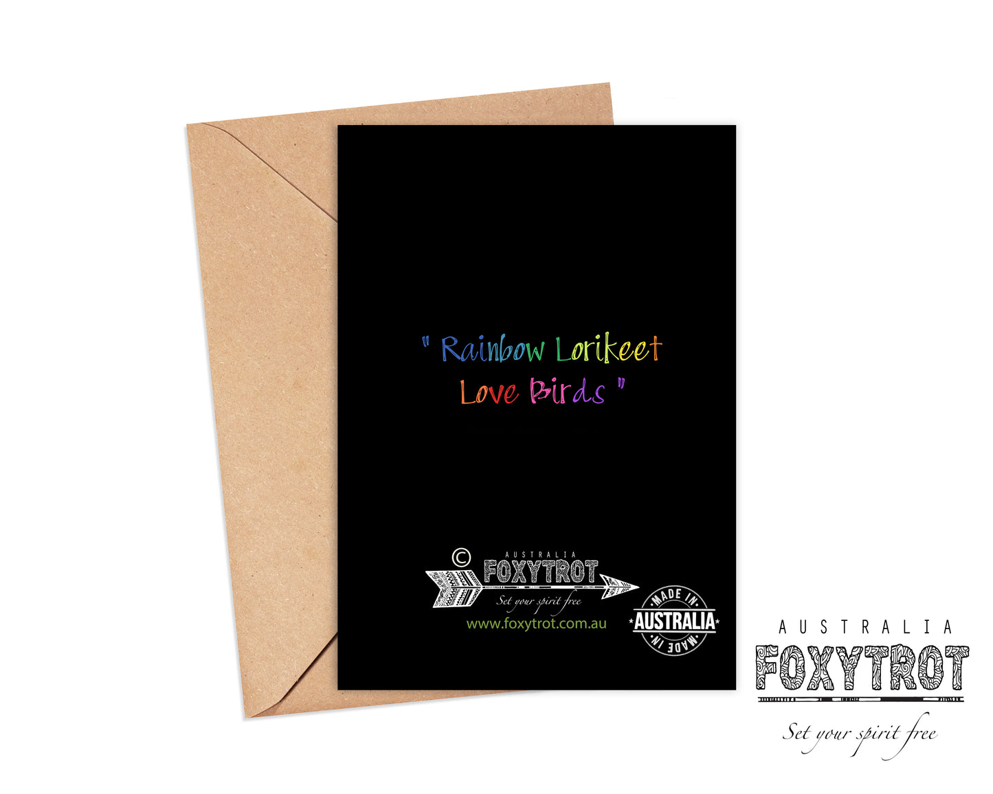 Lorikeet Love Birds Card