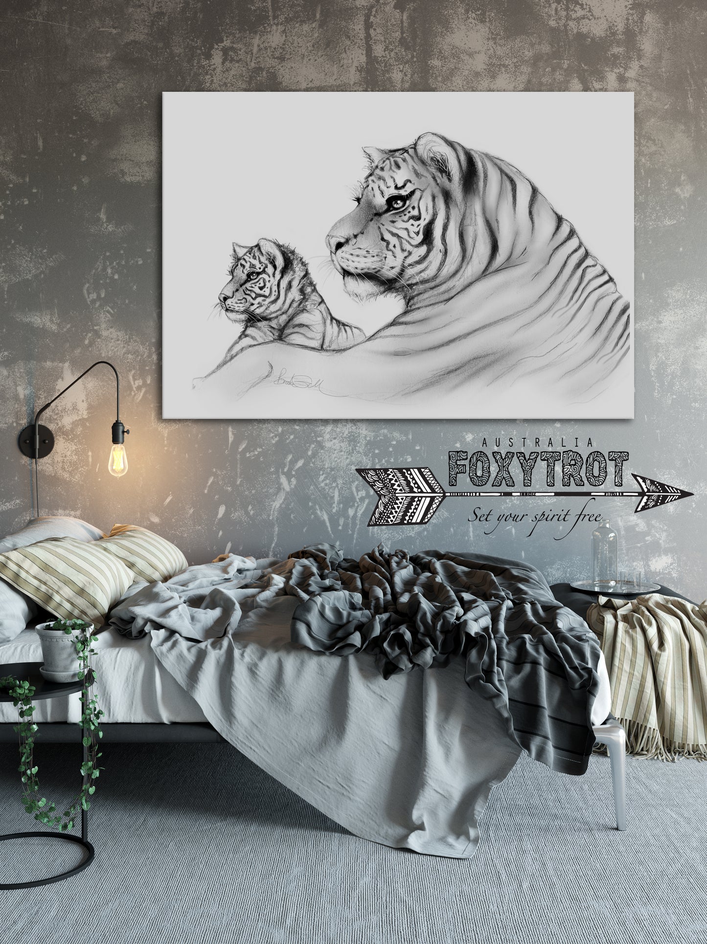 Mumma and Tiger Cub