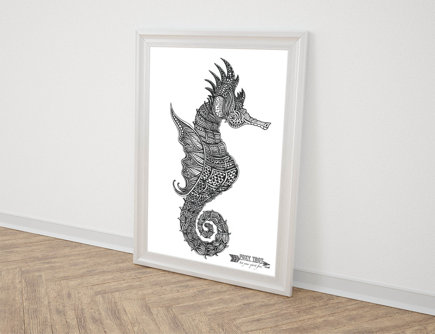 Seahorse Monochrome