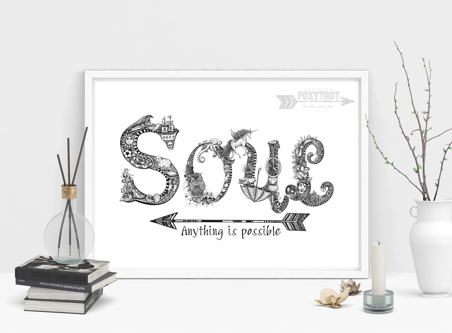Custom Name Sample - NO ILLUSTRATION