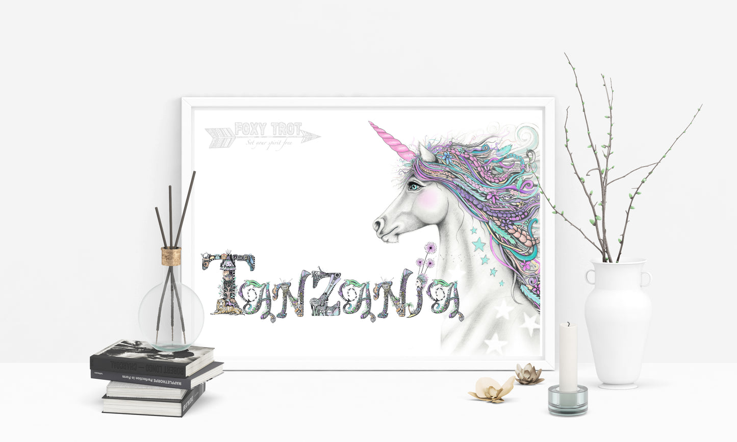Custom Name Sample - FREE SPIRIT UNICORN