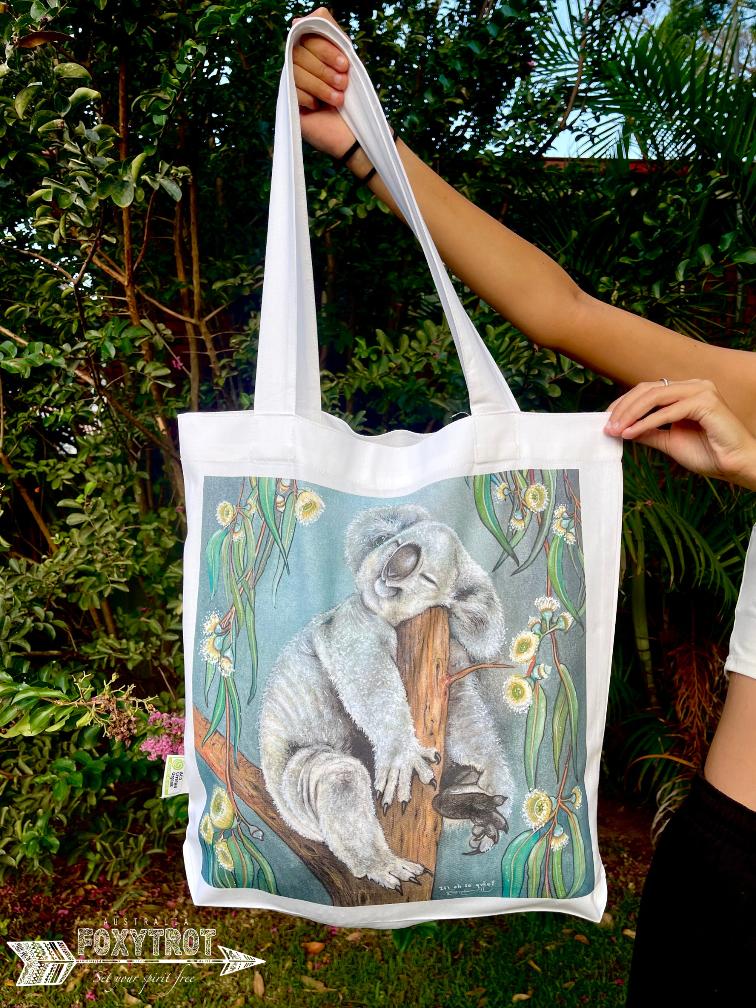 It's Oh So Quiet (Sleepy Koala) Cotton Tote Bag