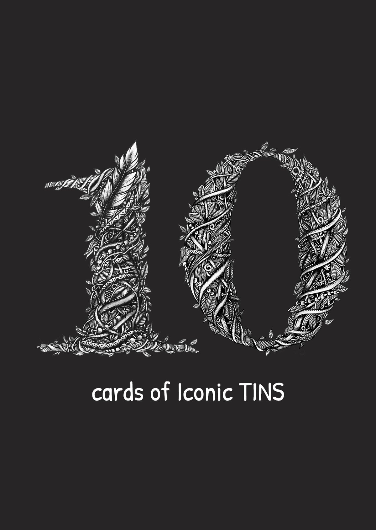 10 pack of Vintage Tins Cards