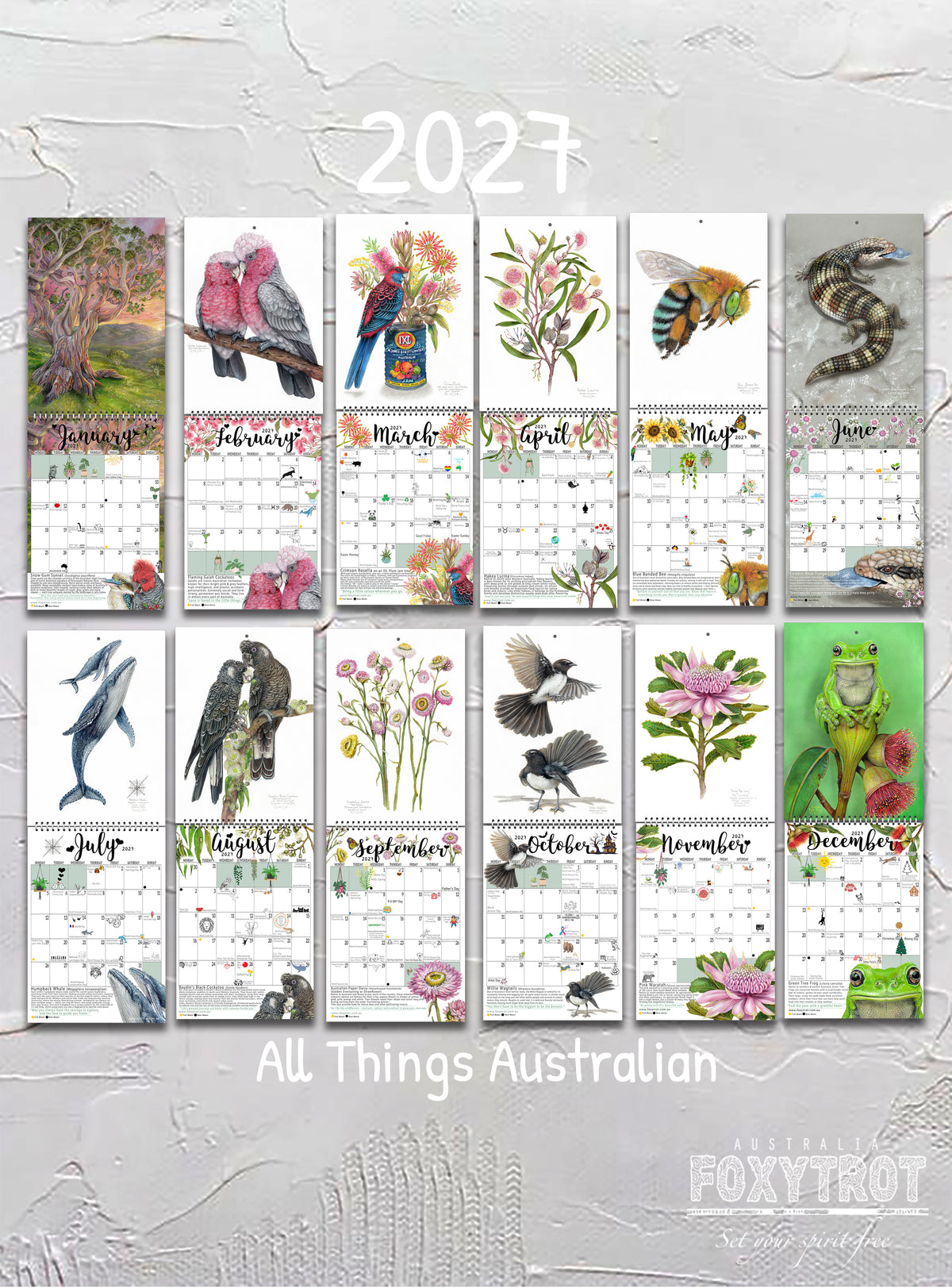 2027 Calendar - All Things Australian
