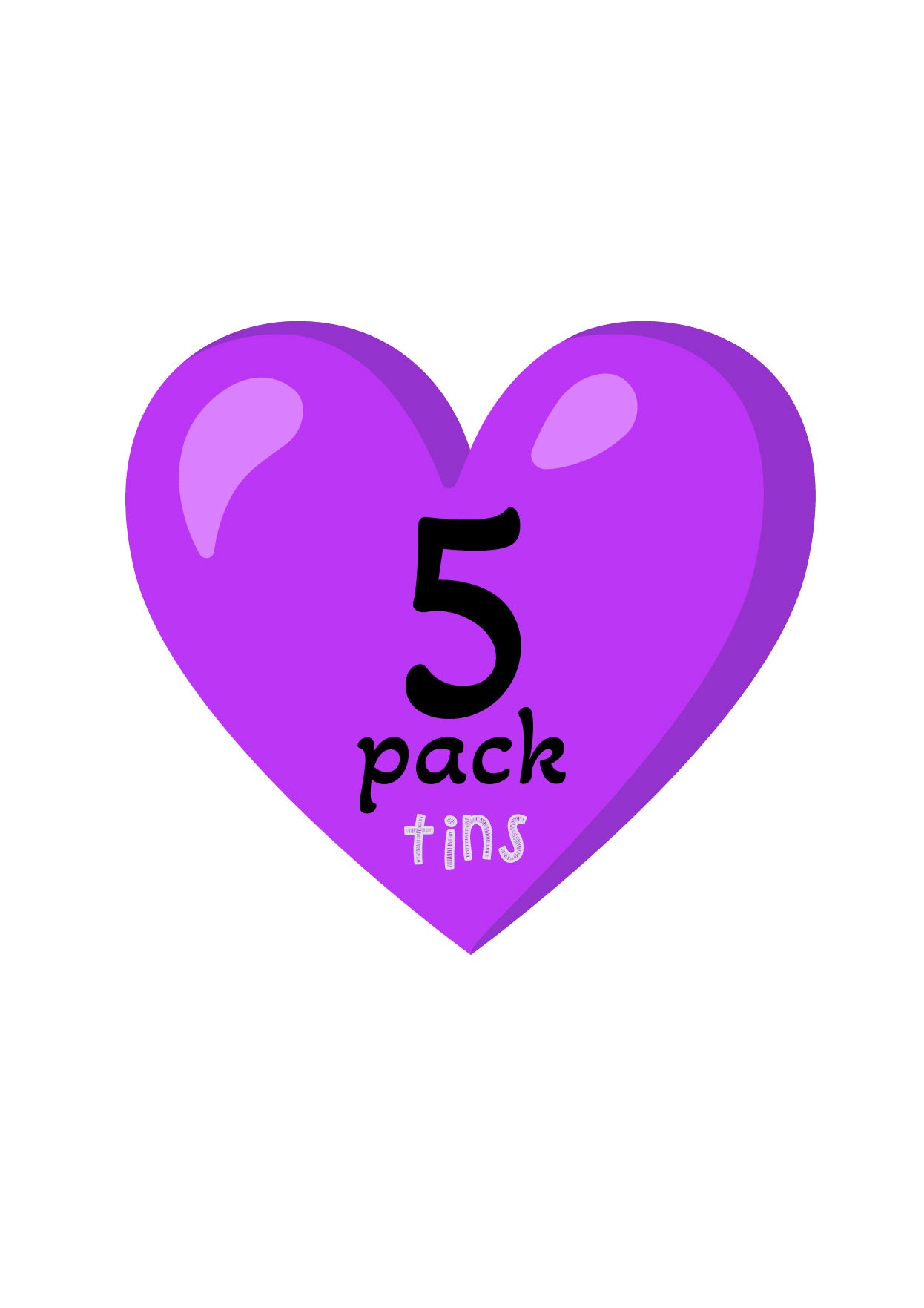 5 pack Vintage Tin Cards