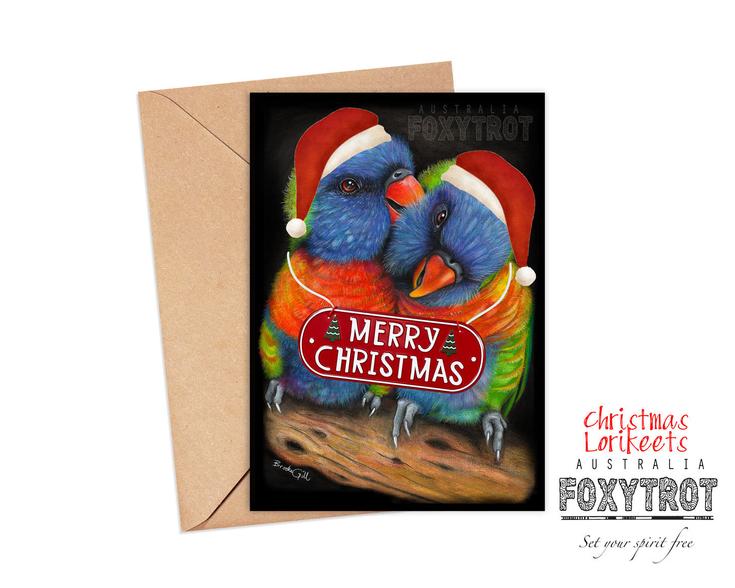 Christmas Lorikeet Card