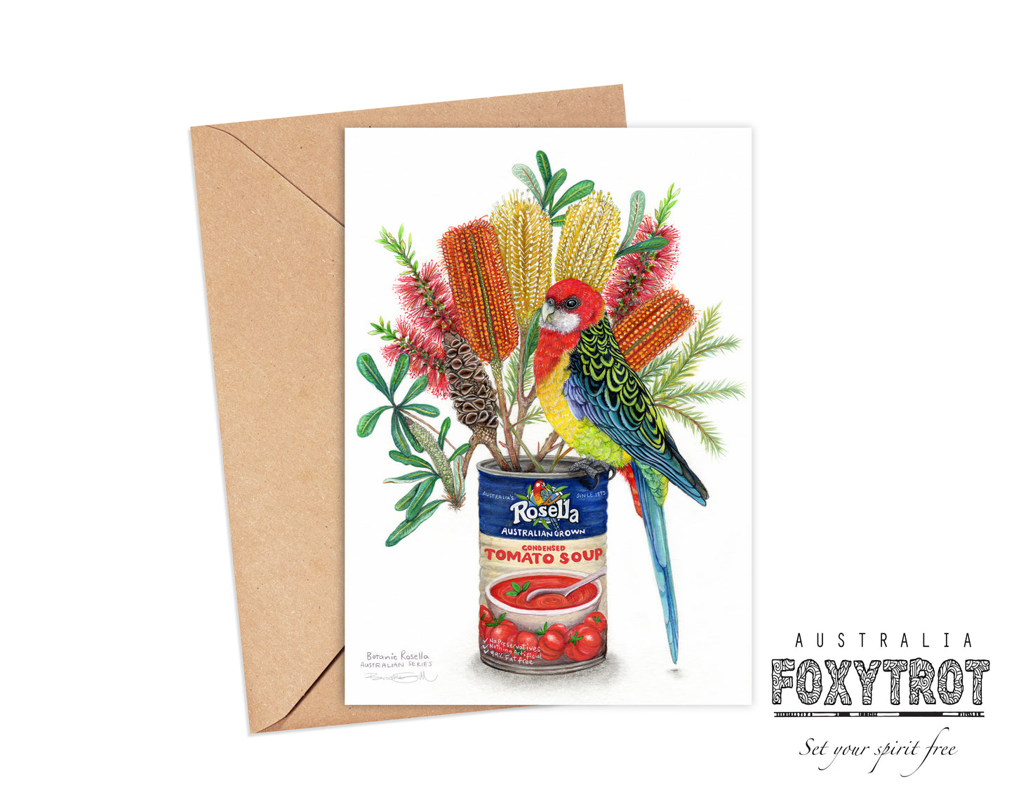 Botanic Rosella Card