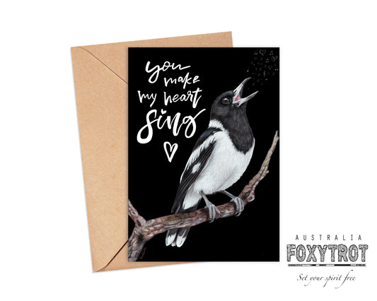 You make my heart sing Card