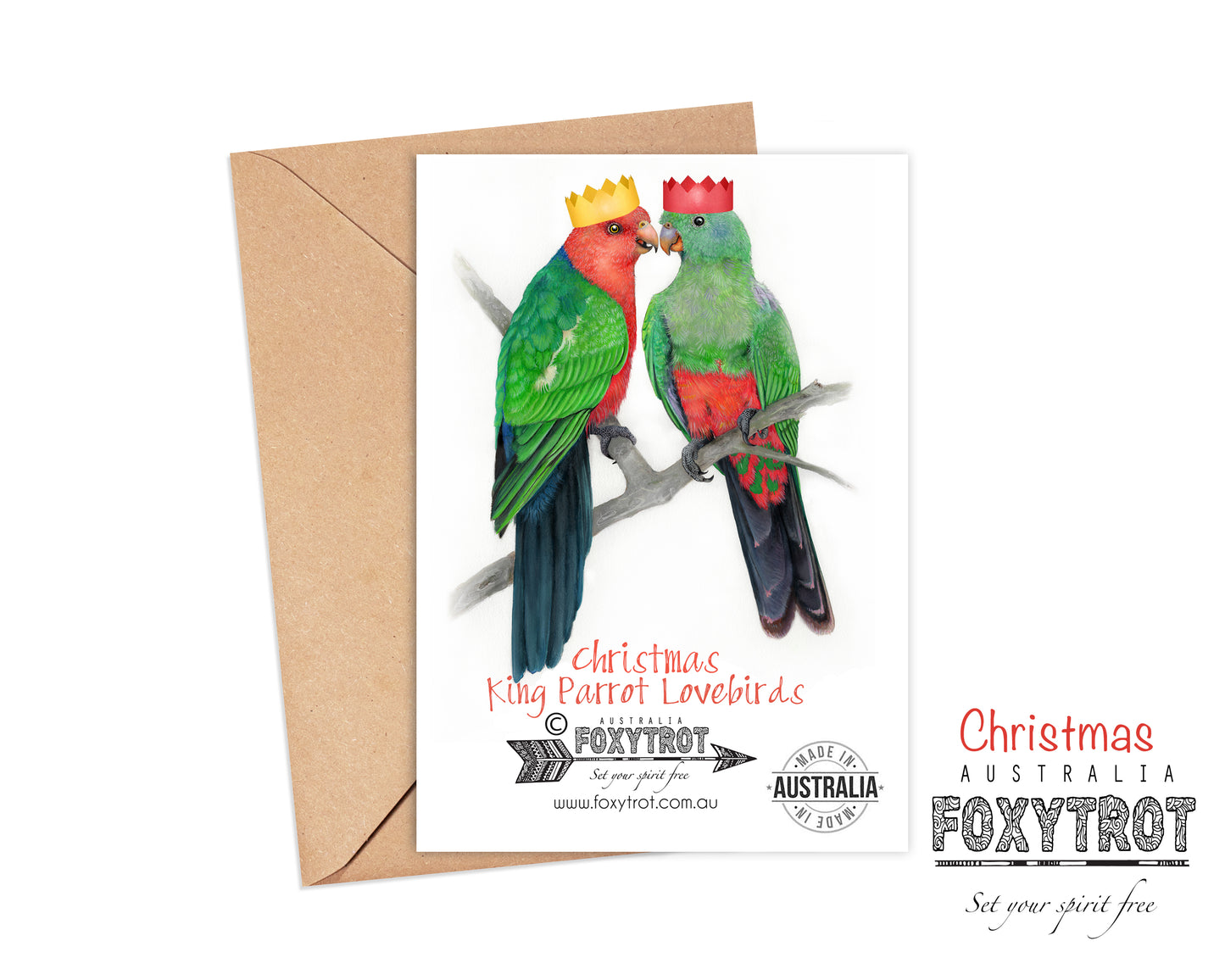 King Parrot Christmas Card