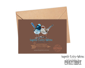 Superb Fairy Wrens Card