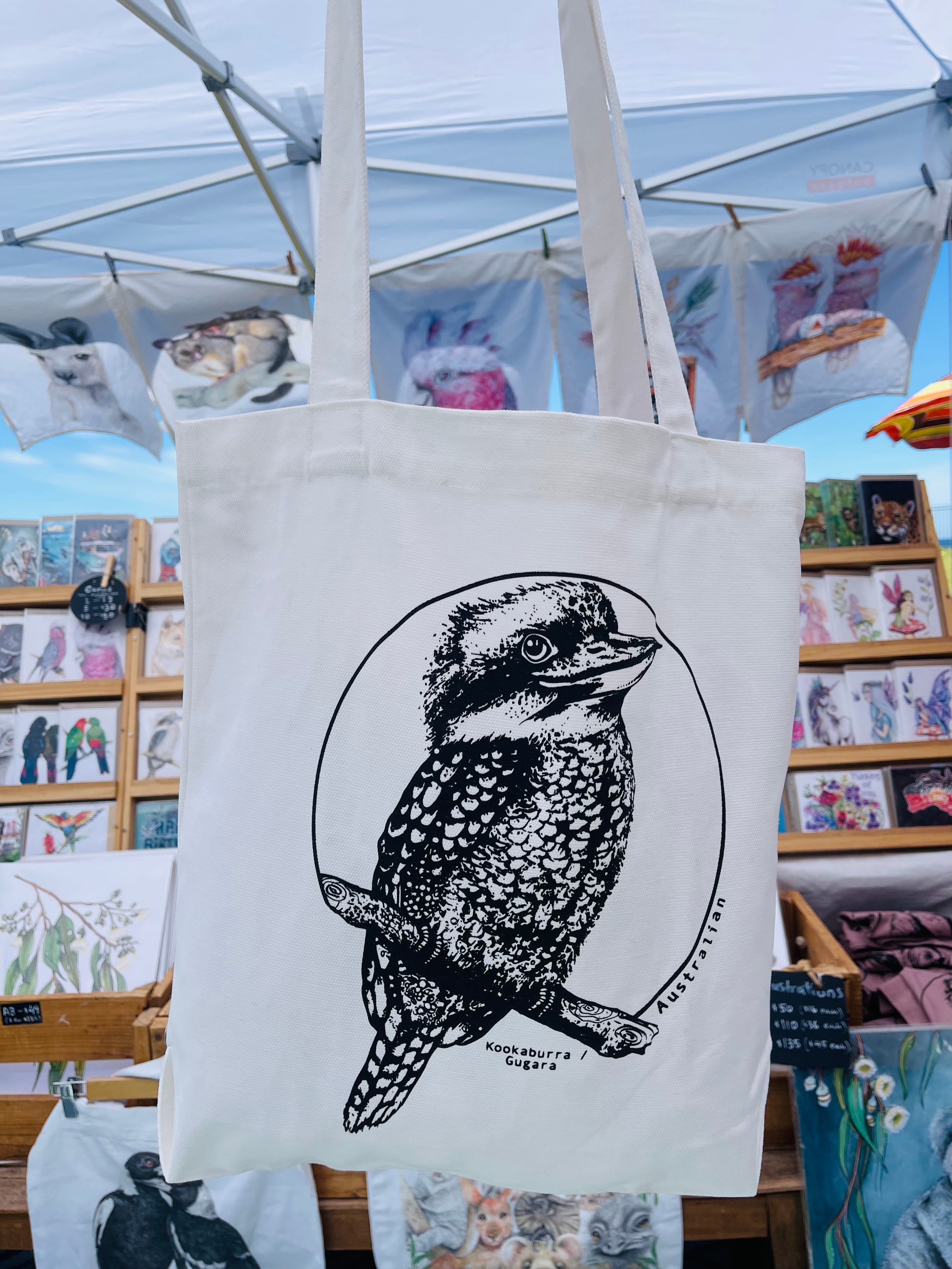 Kookaburra Canvas Tote Bag