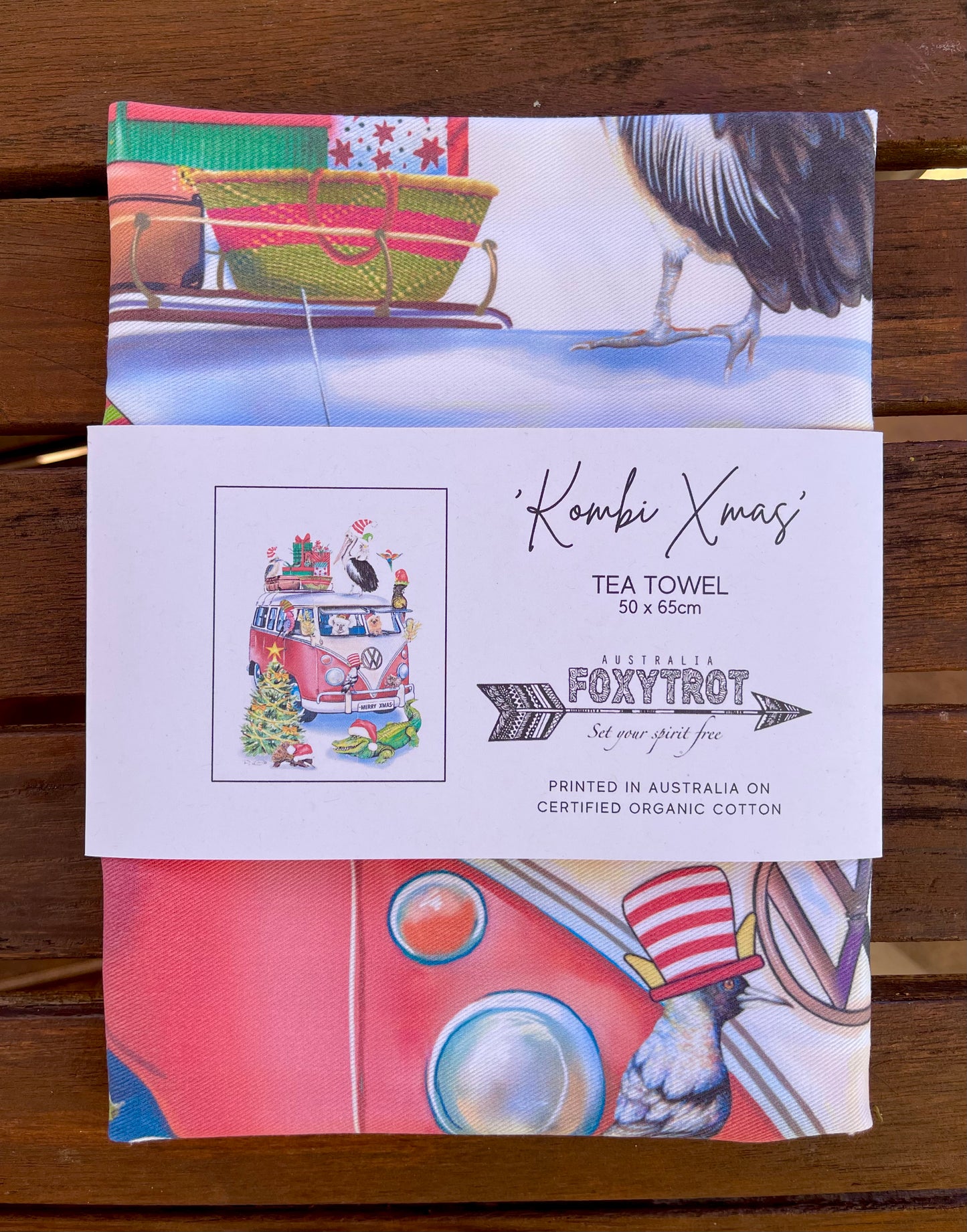 Christmas Kombi Tea Towel