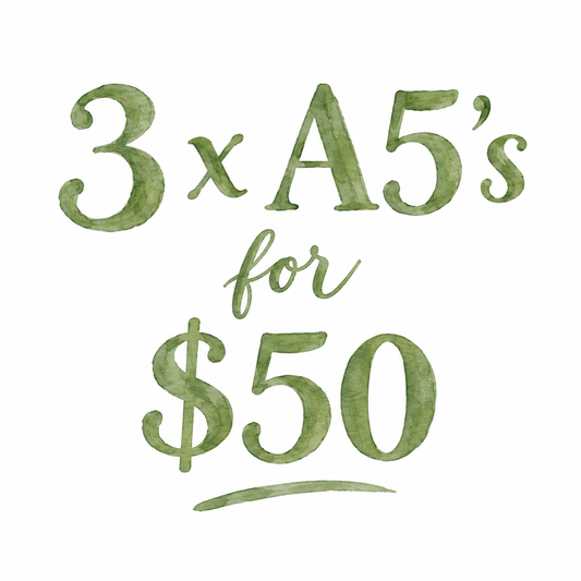 3 x A5's for $50