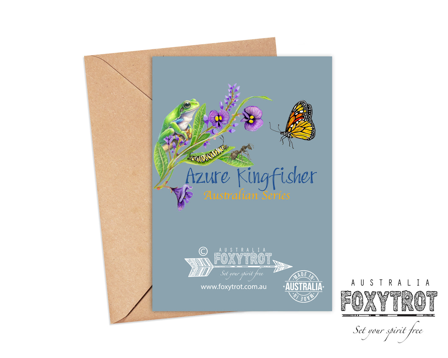 Azure Kingfisher Card
