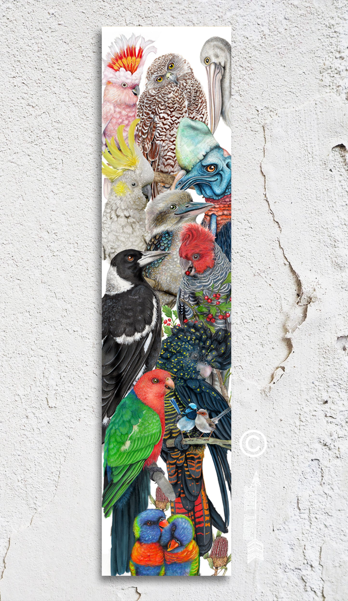Bird Parade Bookmark