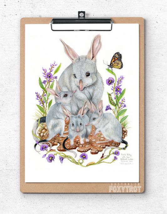 Bonnie Bilby with her beloved babies