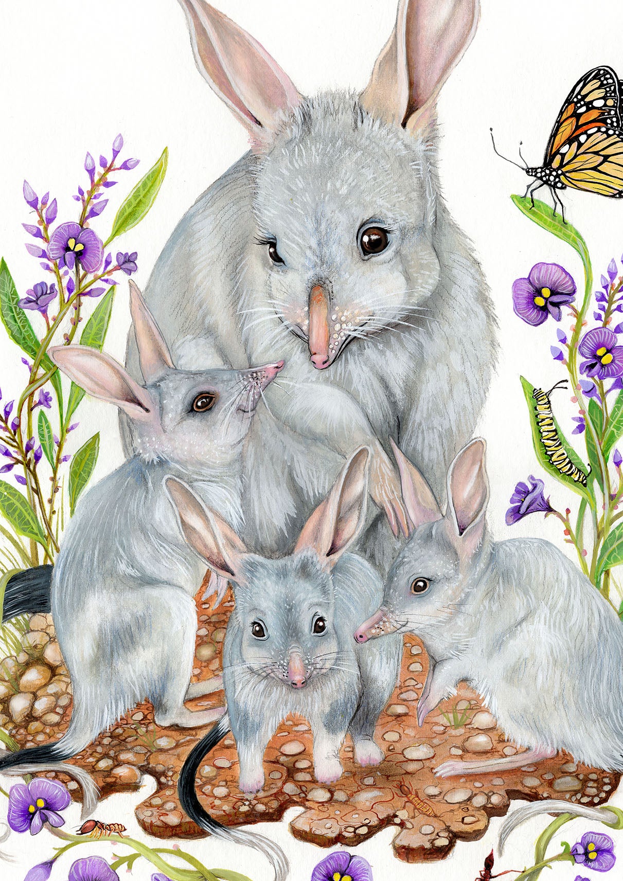 Bonnie Bilby with her beloved babies