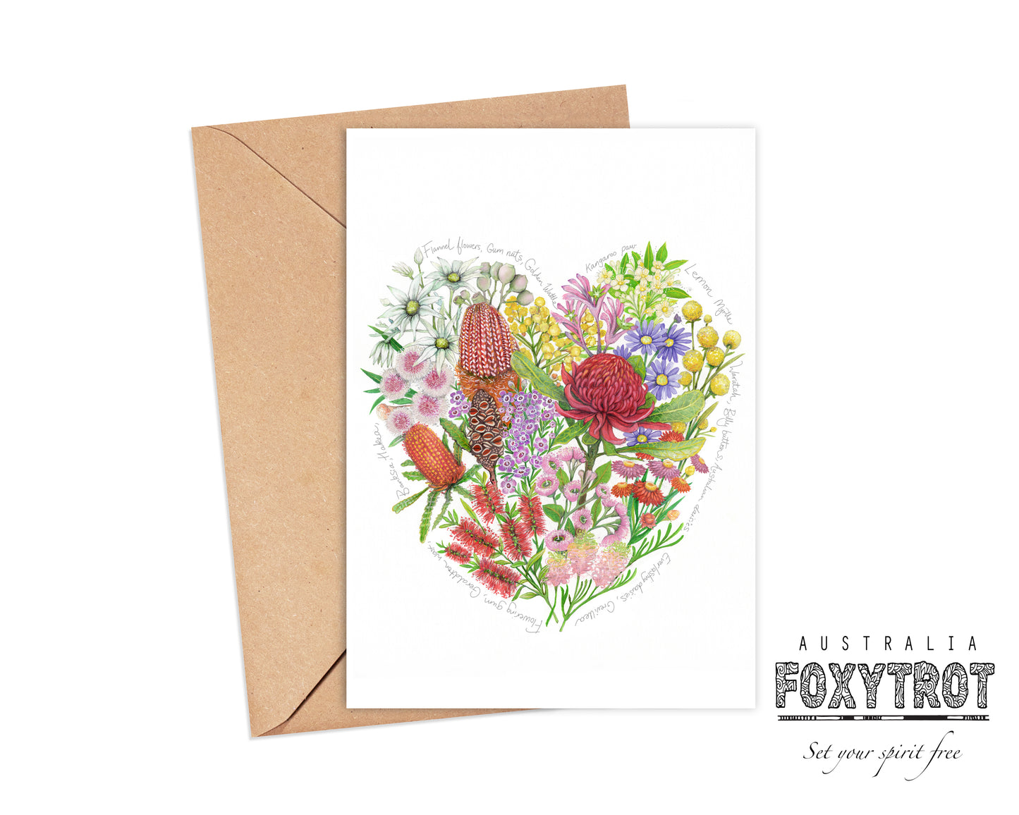 Botanic Heart Card