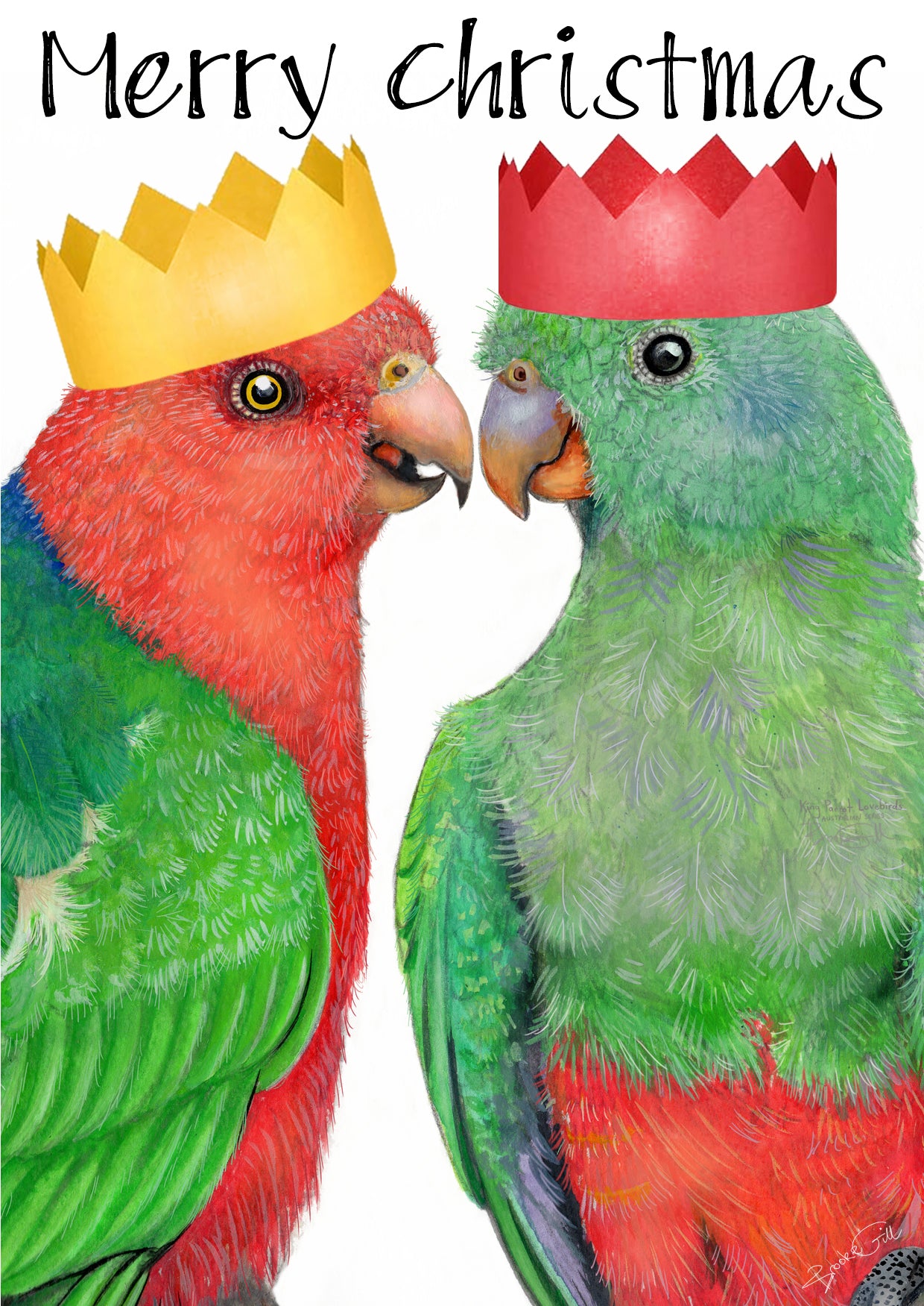 King Parrot Christmas Card