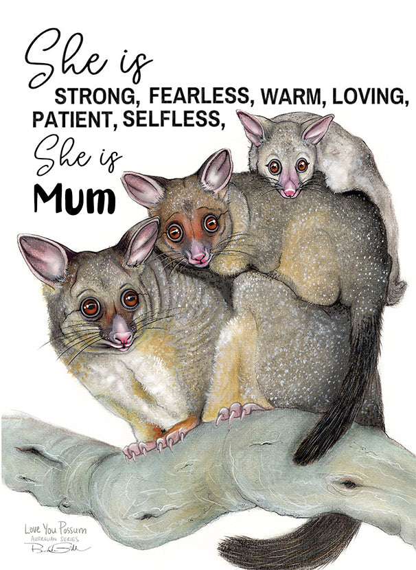 Mother's Day Possum Card