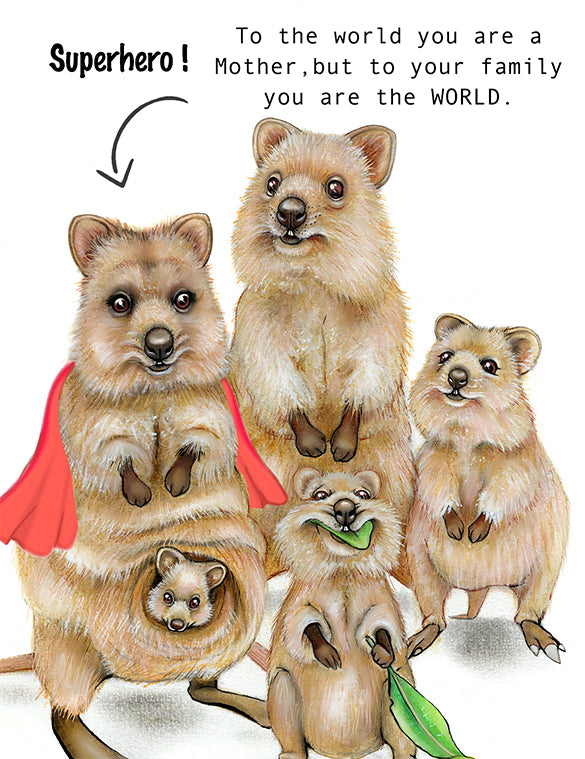 Mother's Day Quokka Card