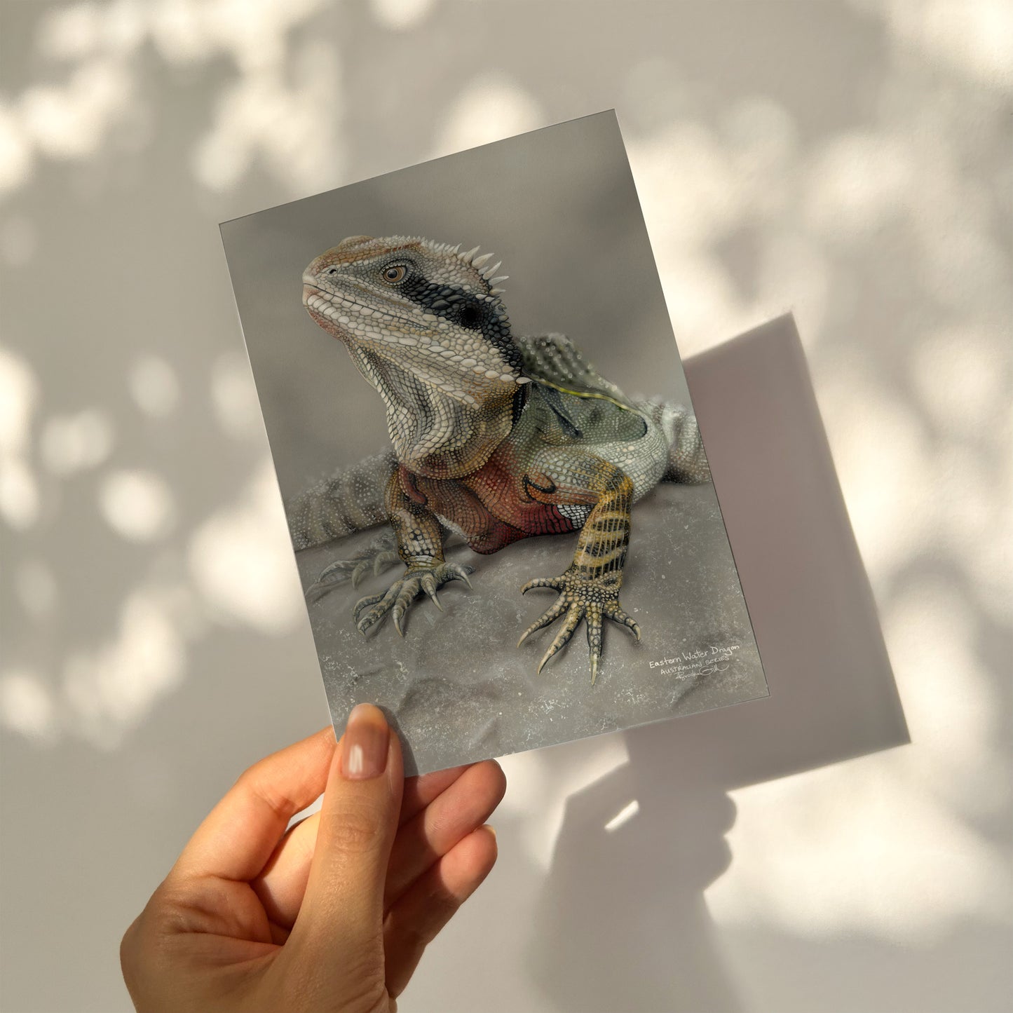 Eastern Water Dragon Card