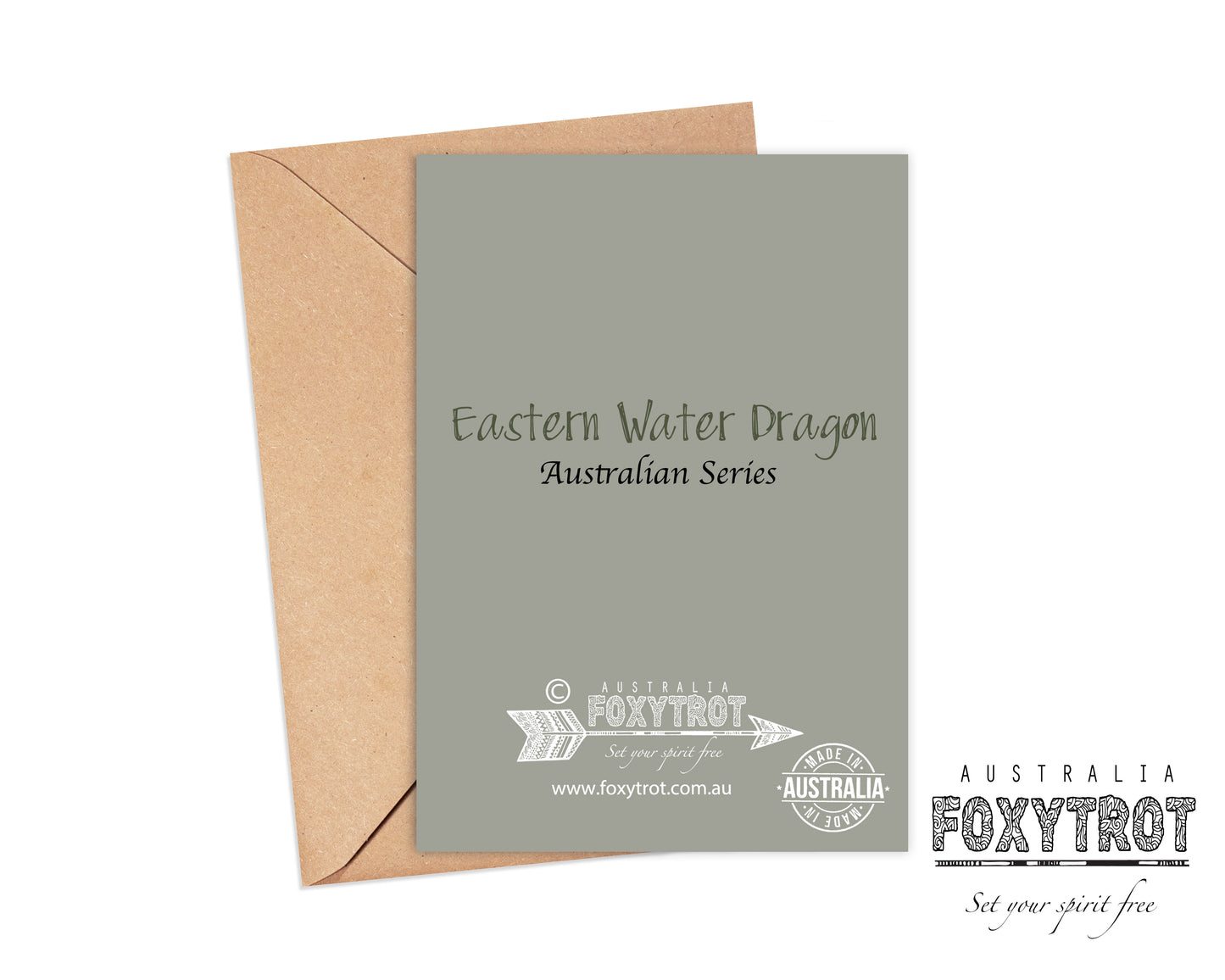 Eastern Water Dragon Card