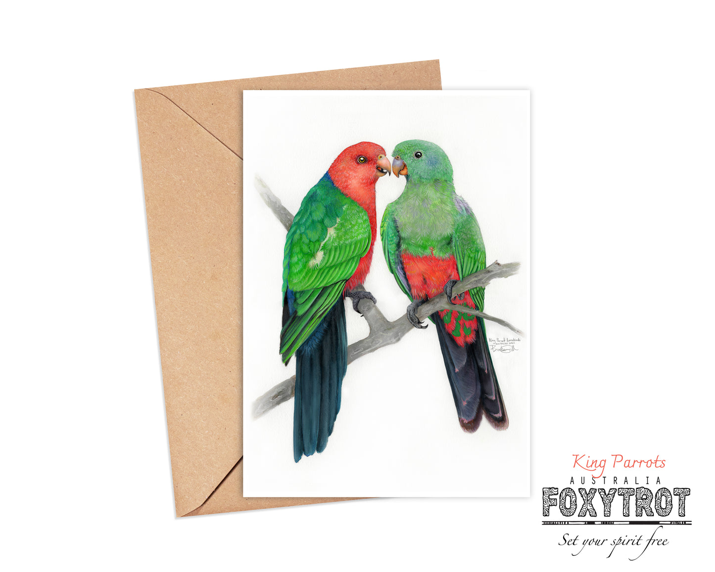 10 pack of Lovebird Cards