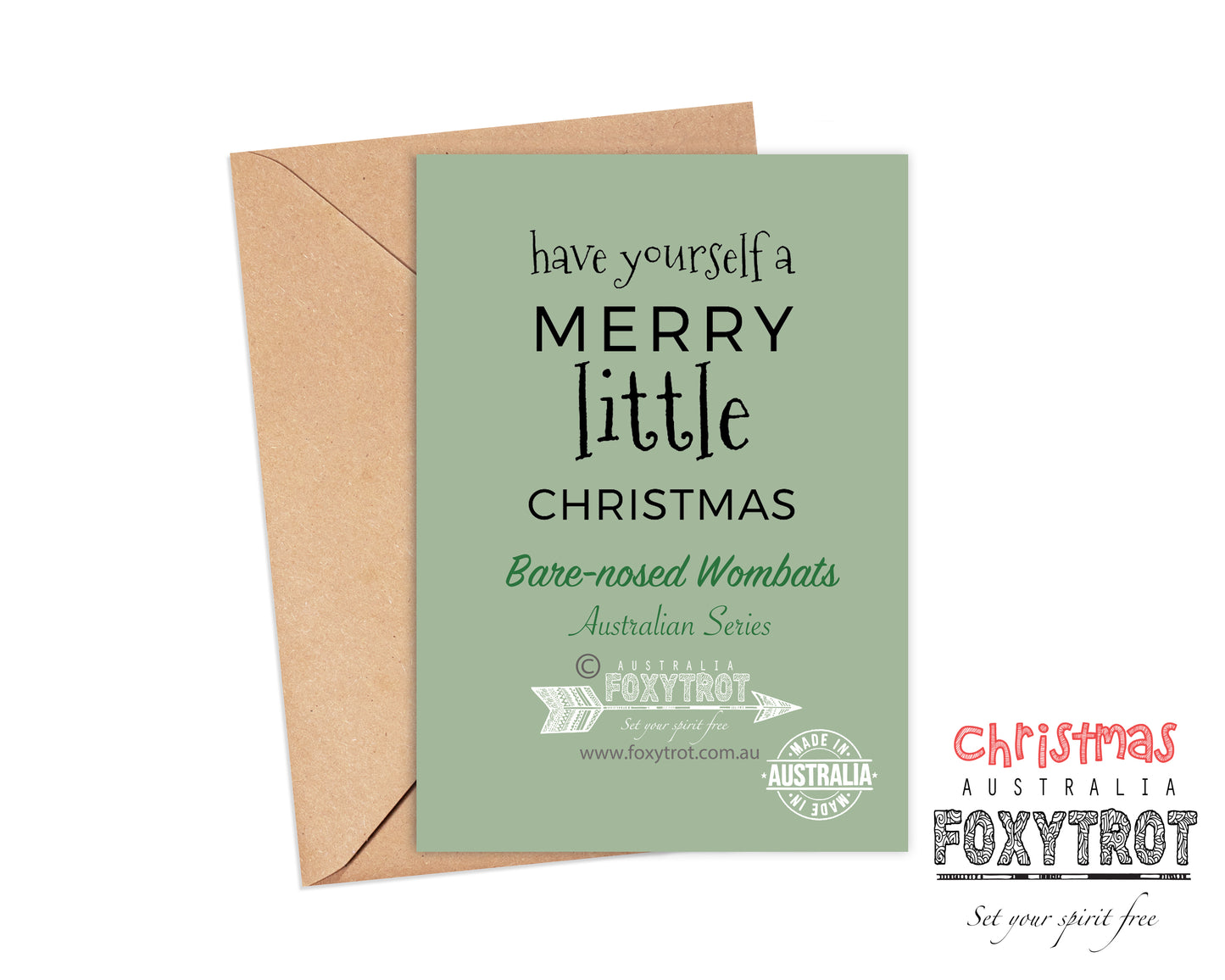 Christmas Wombats Card