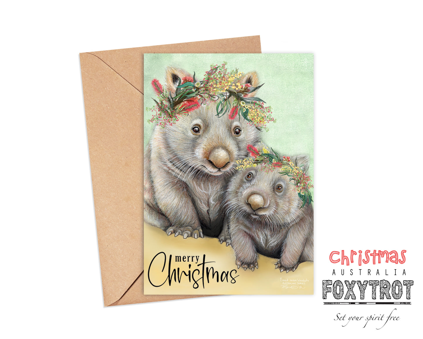 Christmas Wombats Card