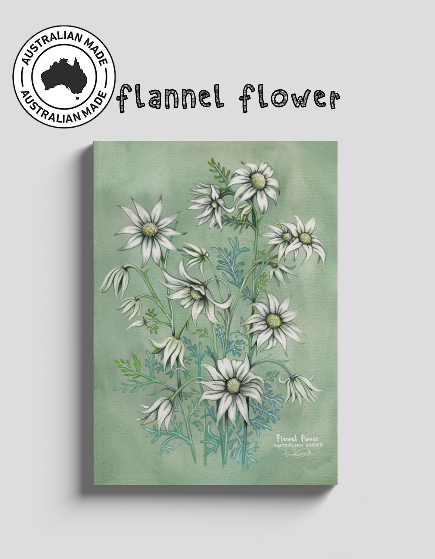 Flannel Flower A5 Notebook