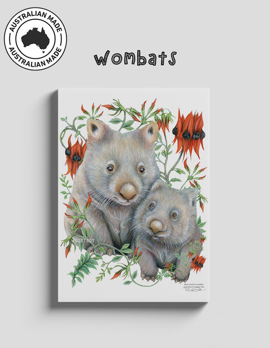 Bare Nosed Wombats A5 Notebook