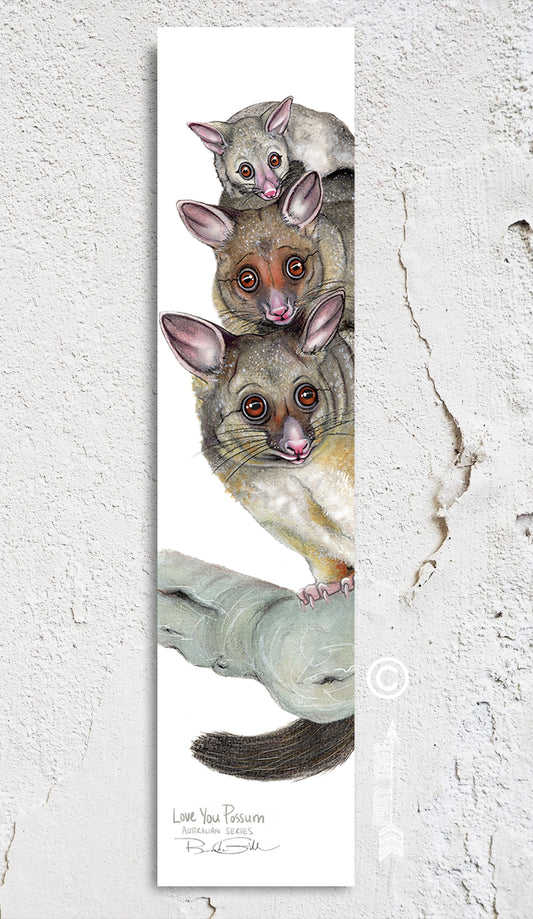 Brush Tailed Possums Bookmark