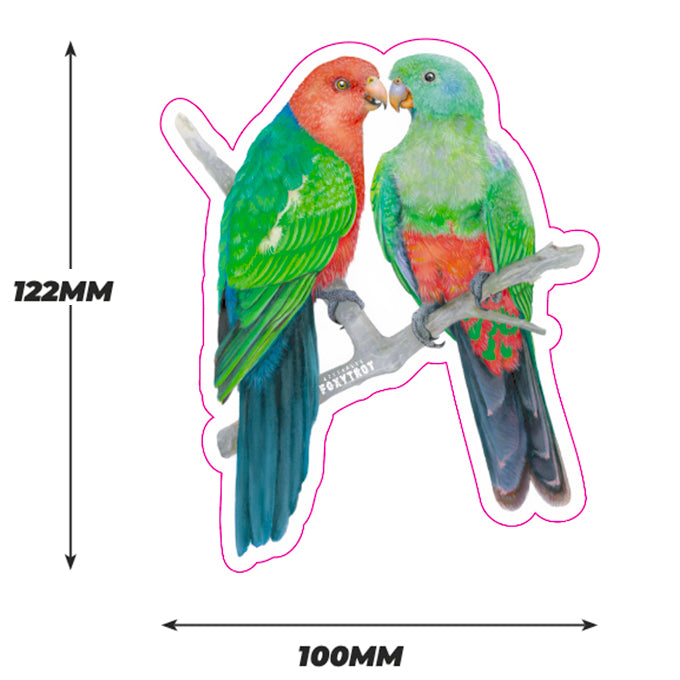 King Parrots Vinyl Sticker