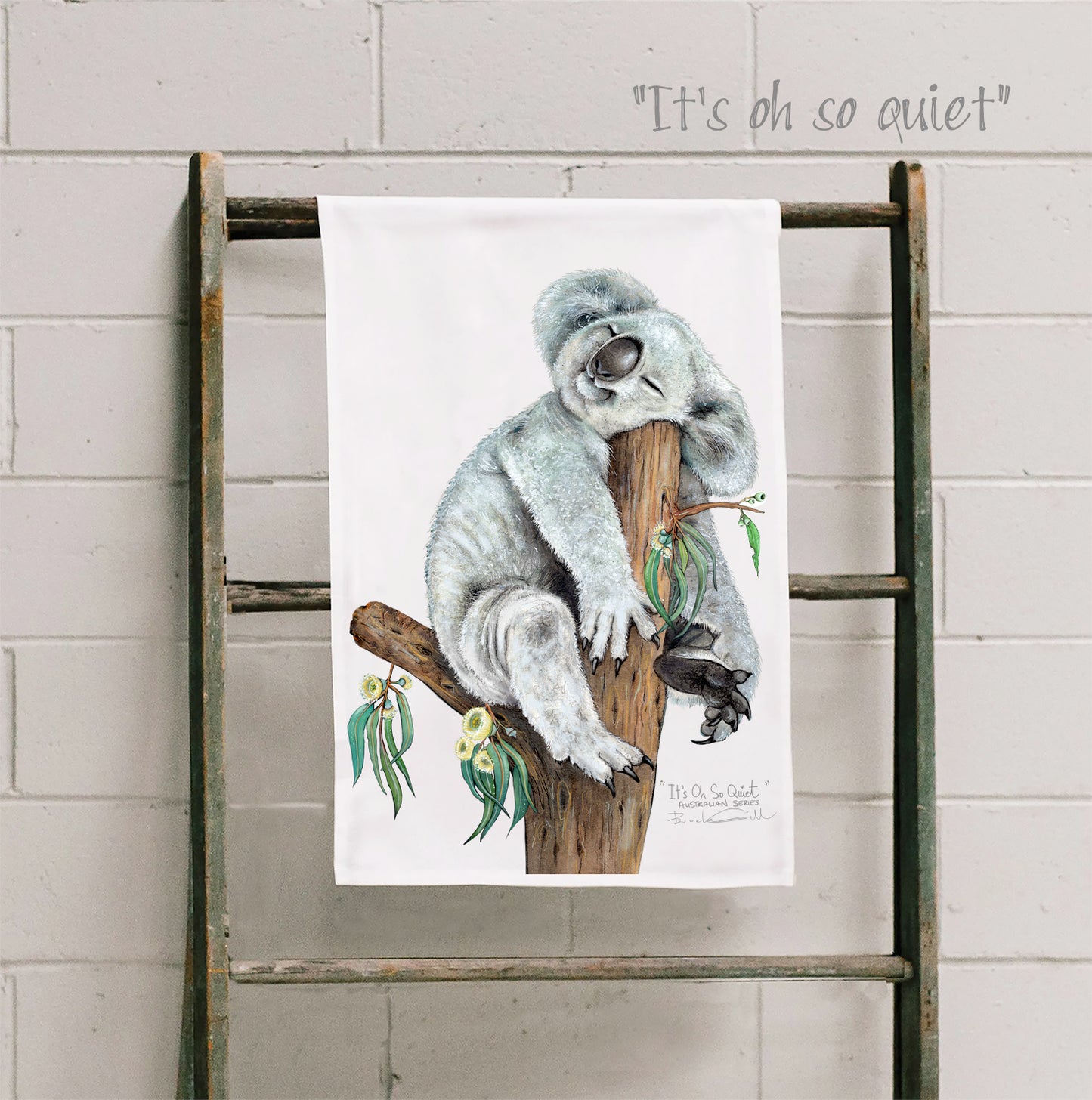 It's Oh So Quiet Koala Tea Towel