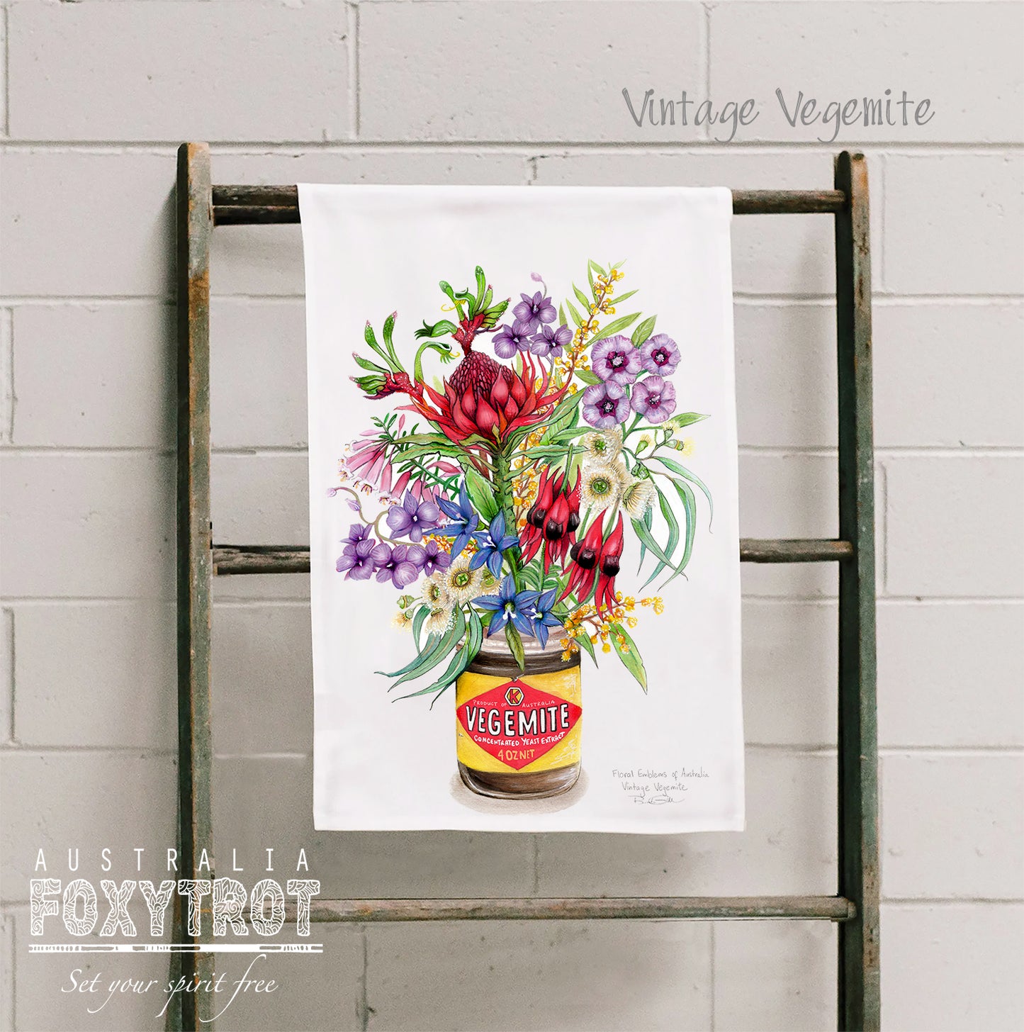 Vintage Vegemite Tea Towel