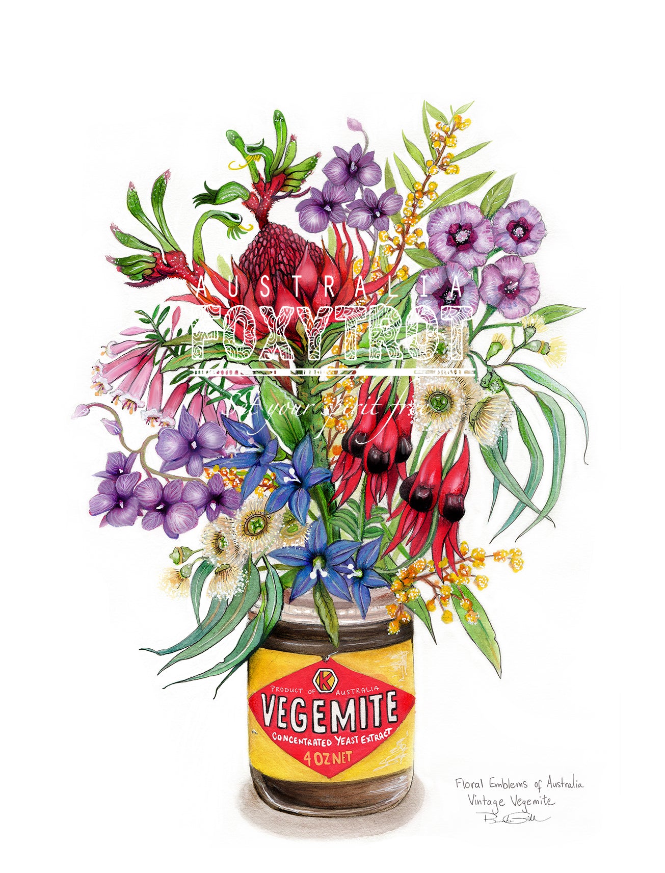 Vintage Vegemite Tea Towel