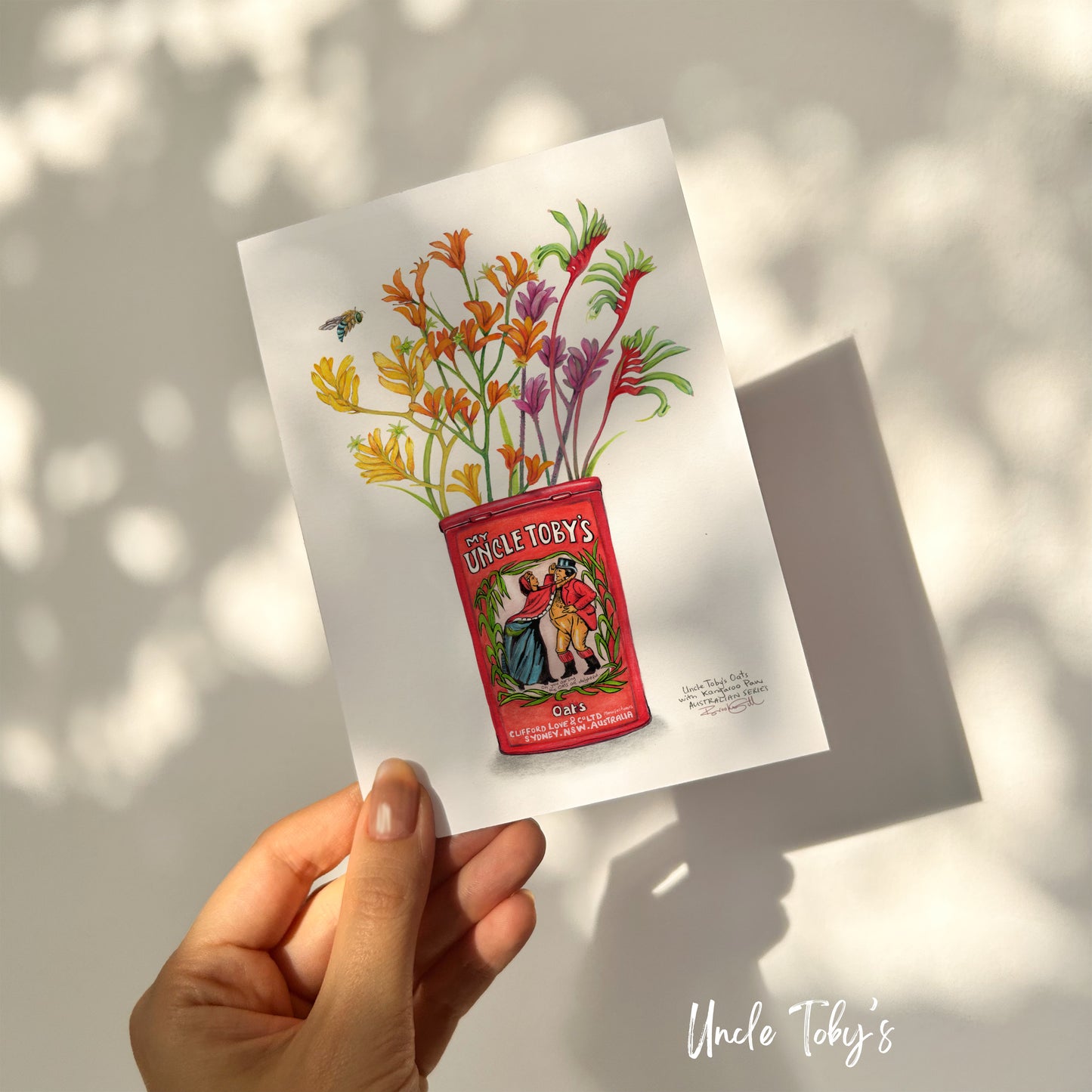 Uncle Toby's Oats Card