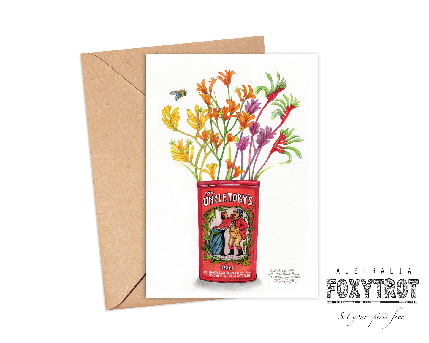 Uncle Toby's Oats Card