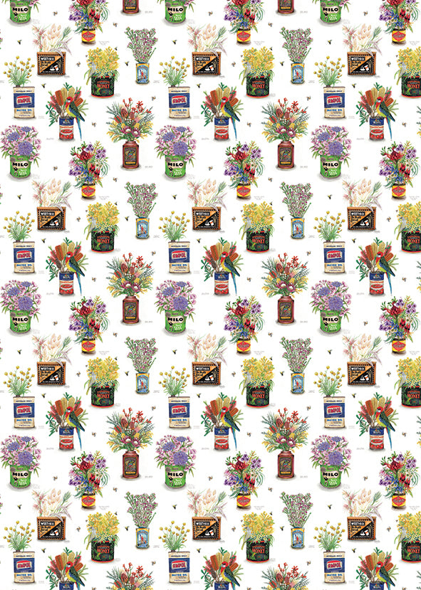 Vintage Iconic Tins wrapping Paper